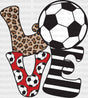Love Soccer Design - Dtf Heat Transfer Adult Unisex S & M (10’’) / Black