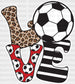 Love Soccer Design - Soccer DTF Heat Transfer ready2transfer White