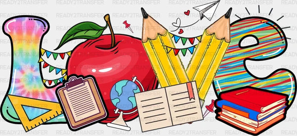 Love Teacher DTF Heat Transfer