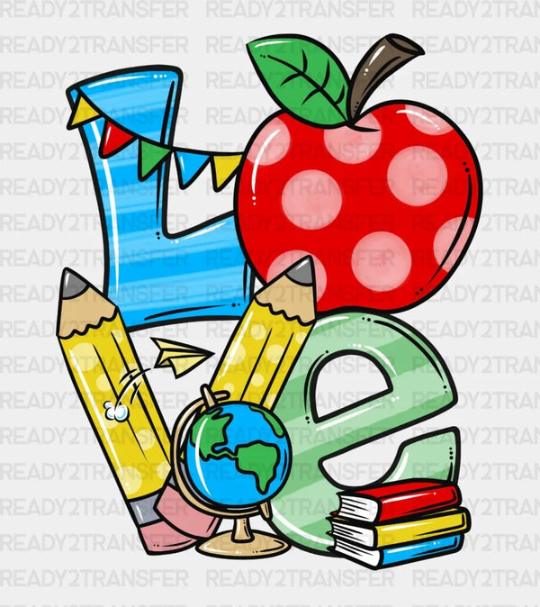 Love Teacher DTF Heat Transfer