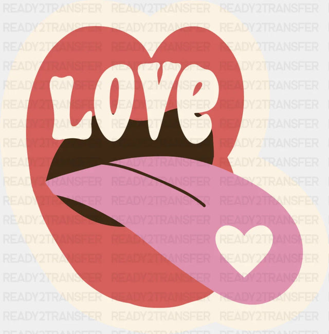 Love Tongue - Minimal UV Sticker Permanent UV DTF Decal