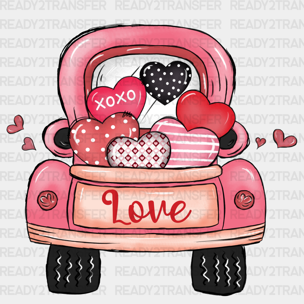 Love Truck Xoxo Dtf Transfer