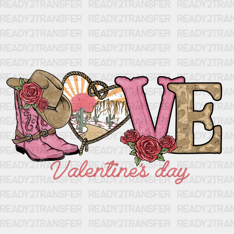 Love Valentines Day Design Dtf Transfer