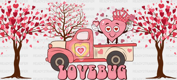 Lovebug Truck - Valentine's Day Cup Wrap UV Sticker Permanent UV DTF Decal