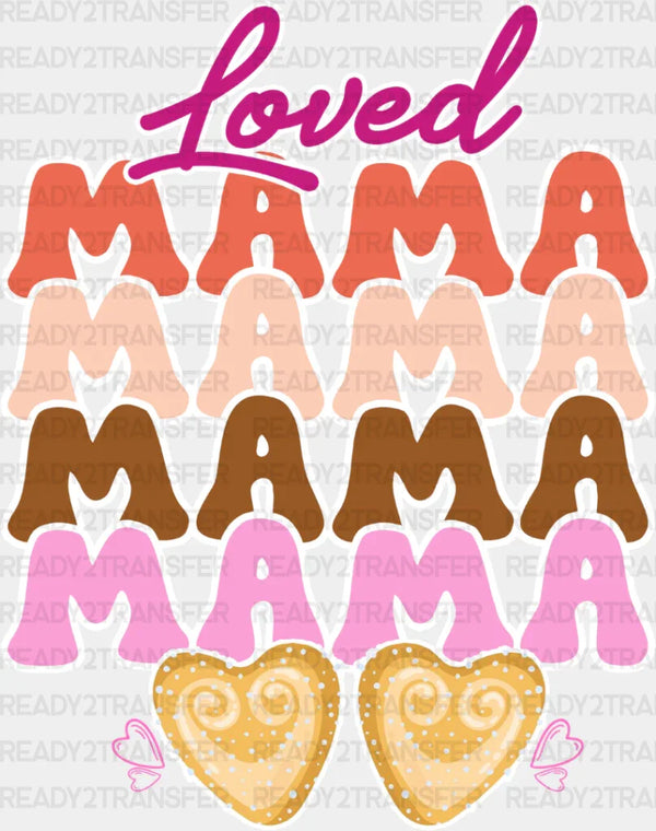 Loved Mama Colorful Design - Mom DTF Transfer