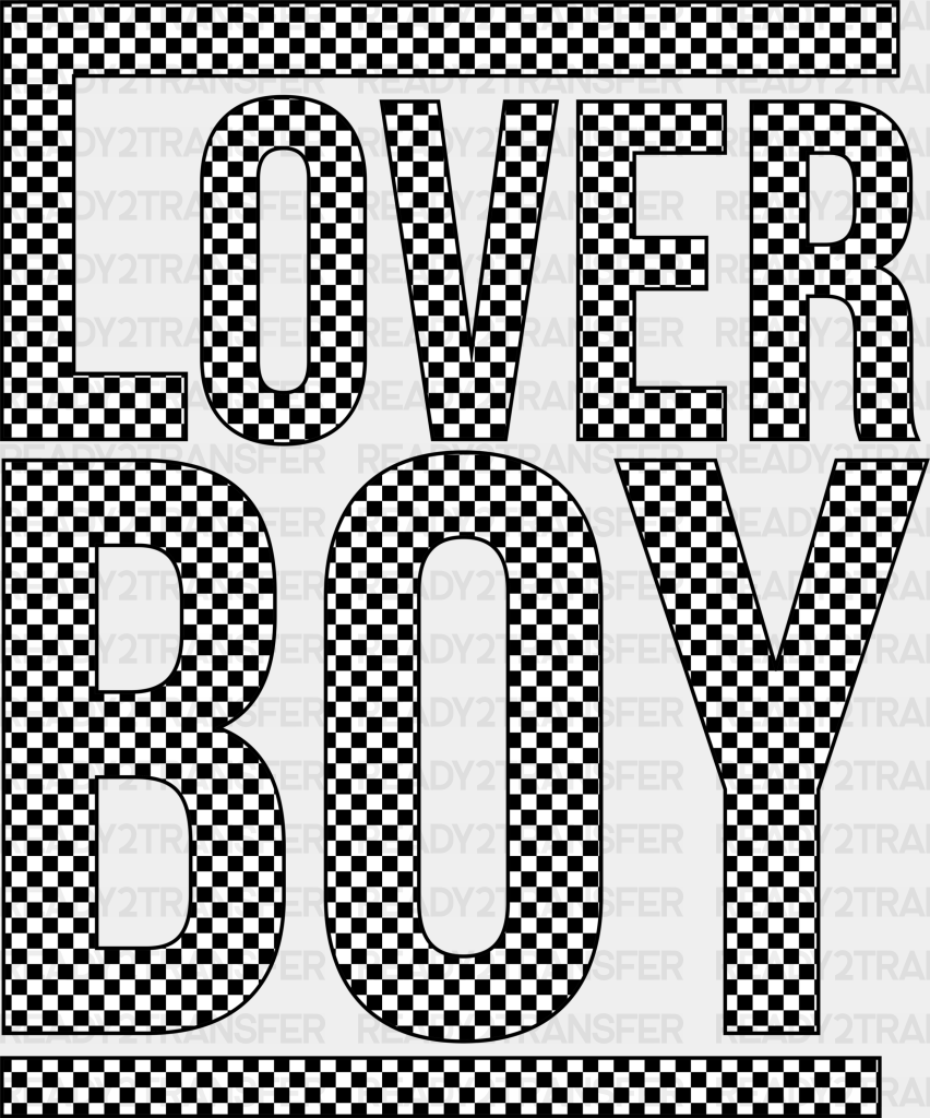 Lover Boy Design Dtf Transfer