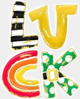 Luck Horseshoe Design - St. Patrick’s Day DTF Transfer Adult Unisex - S & M (10’’) / Light Color Design (See Imaging)