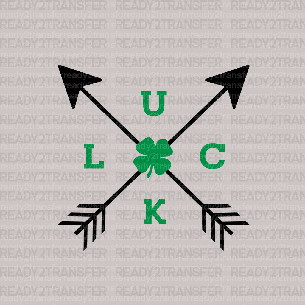 Luck St. Patrick's Day DTF Heat Transfer, Saint Patricks Day Design, St Paddys Day DTF - ready2transfer