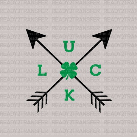 Luck St. Patrick's Day DTF Heat Transfer, Saint Patricks Day Design, St Paddys Day DTF - ready2transfer