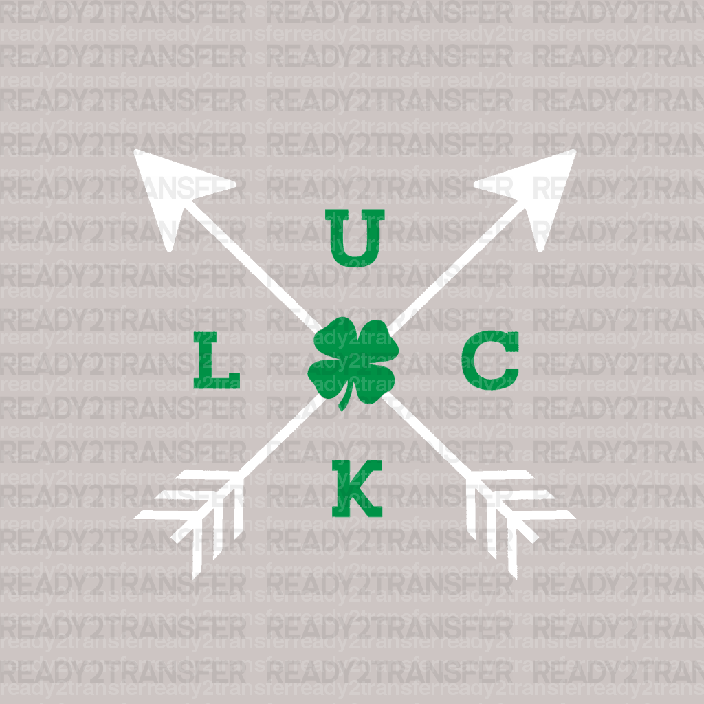 Luck St. Patrick's Day DTF Heat Transfer, Saint Patricks Day Design, St Paddys Day DTF - ready2transfer