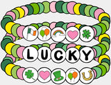 Lucky Bracelets - St. Patrick’s Day DTF Transfer Adult Unisex - S & M (10’’) / Light Color Design (See Imaging)