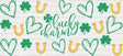 Lucky Charm Heart - St Patrick Cup Wrap Uv Sticker Permanent Dtf Decal