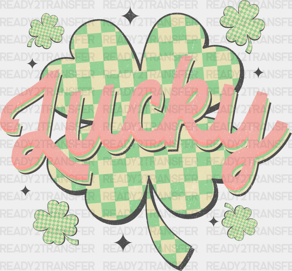 Lucky Clover Design St Patrick’s Day Dtf Transfer