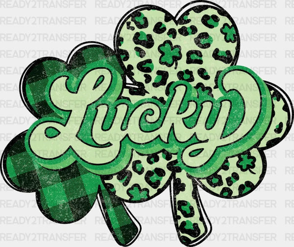 Lucky Clover St. Patrick's Day DTF Heat Transfer, Saint Patricks Day Design, St Paddys Day DTF
