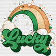 Lucky Rainbow St. Patrick’s Day Dtf Heat Transfer Saint Patricks Design St Paddys