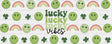 Lucky Vibes Rainbows - St Patrick Cup Wrap Uv Sticker Permanent Dtf Decal