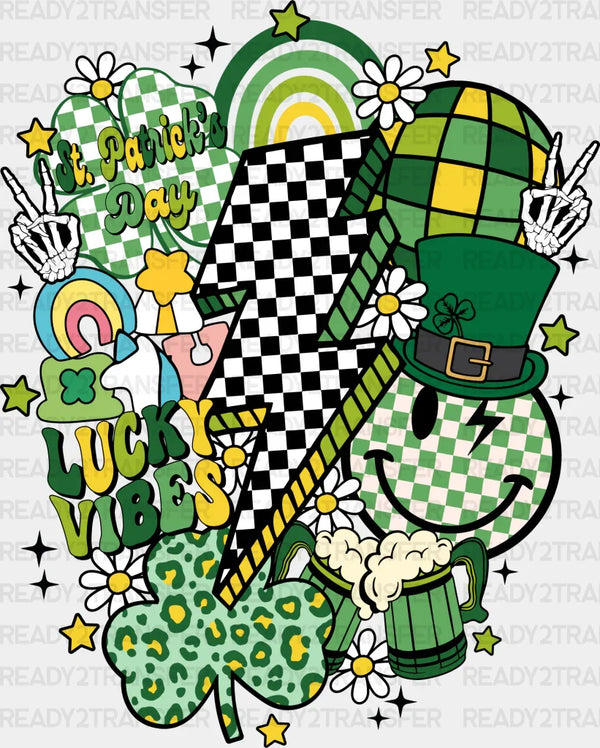 Lucky VIbes St Patrick's Day DTF Transfer