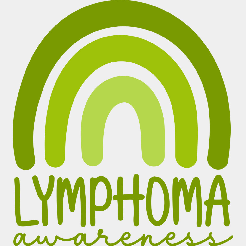 Lymphoma Awareness, Black, White & Green - Lymphoma DTF Transfers ready2transfer Green Color Design (See Imaging)