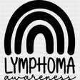 Lymphoma Awareness, Black, White & Green - Lymphoma DTF Transfers ready2transfer Dark Color Design (See Imaging)