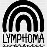 Lymphoma Awareness, Black, White & Green - Lymphoma DTF Transfers ready2transfer Dark Color Design (See Imaging)