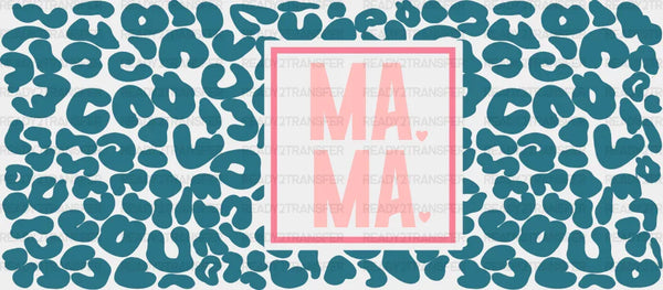 Ma Ma Heart Design - Mom Cup Wrap UV Sticker Permanent UV DTF Decal
