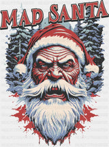 Mad Santa - Christmas DTF Transfer ready2transfer