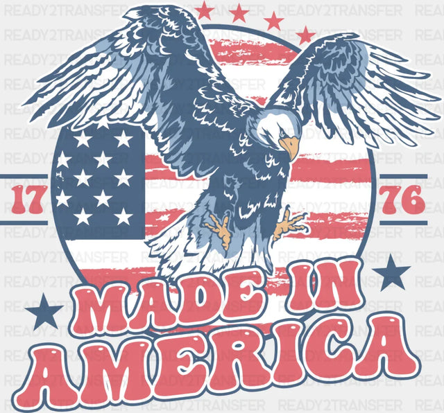 Made In America 1776 Hawk Design - 4th Of July DTF Transfer