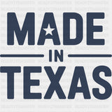 Made In Texas Blue - States & Cities DTF Transfer ready2transfer