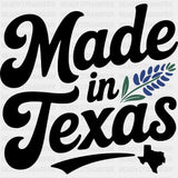 Made In Texas Lavender Design - States & Cities DTF Transfer ready2transfer Dark Color Design (See Imaging)