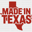 Made In Texas Red - States & Cities DTF Transfer ready2transfer
