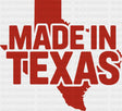 Made In Texas Red - States & Cities DTF Transfer