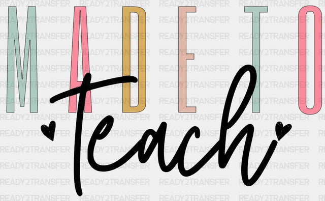 Madeto Teach DTF Transfer ready2transfer Black