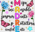 Madre Flowers Design - Mother’s Day DTF Transfer Adult Unisex - S & M (10’’) / Dark Color Design (See Imaging)