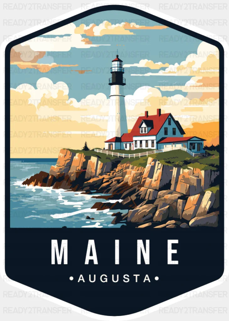 Maine Augusta - States & Cities DTF Transfer