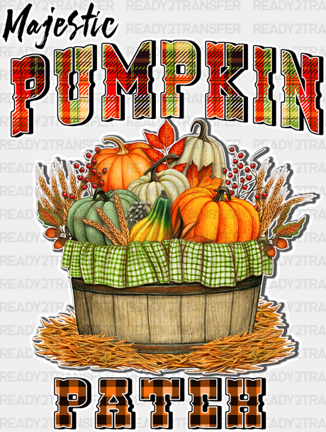 Majestic Pumpkin Pateh - Fall Dtf Transfer Adult Unisex S & M (10’’) / Light Color Design (See