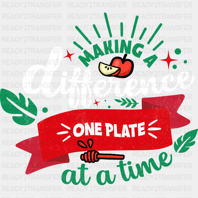 Making A Difference One Plate At A Time - Vegan DTF Transfers