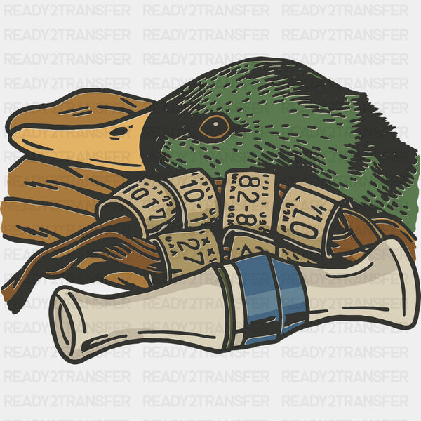 Mallard Duck, Whistle Lure - Hunting DTF Transfers