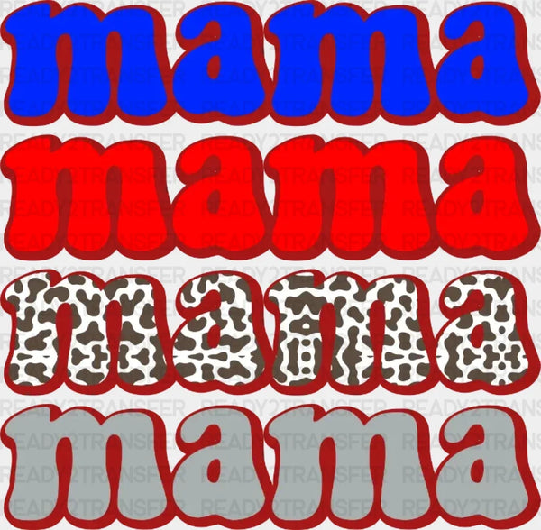 Mama 4th Of July DTF Heat Transfer, Independence Day Design, Fourth Of July DTF