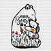 Mama Bear Flower DTF Transfer ready2transfer Black