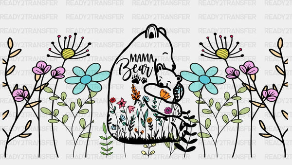 Mama Bear - Mom Cup Wrap UV Sticker Permanent UV DTF Decal