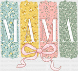 Mama Blue Yellow Pink Green - Mother’s Day DTF Transfer