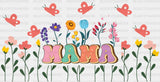 Mama Butterfly Design - Mom Cup Wrap UV Sticker Permanent UV DTF Decal ready2transfer