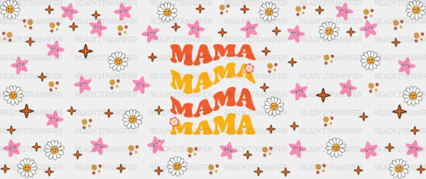 Mama Daisies And Starfishes - Mom Cup Wrap UV Sticker Permanent UV DTF Decal