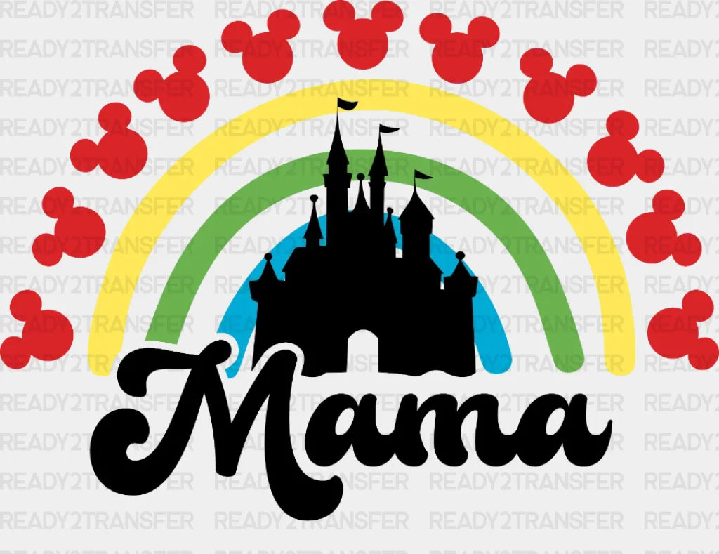 Mama Disney Rainbow Dtf Heat Transfer Vacation Design Vacay Mode