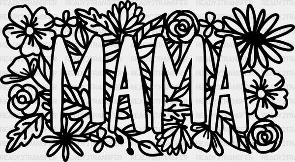Mama Flower Mother's Day DTF Heat Transfer, Mama Design, Mom DTF