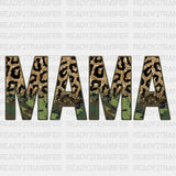 Mama Leopard Mother’s Day Dtf Heat Transfer Design Mom