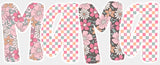 Mama Pink Checkered Design - Mother’s Day DTF Transfer Adult Unisex - S & M (10’’) / Light Color Design (See Imaging)