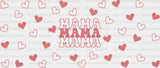 Mama Pink Heart - Mom Cup Wrap Uv Sticker Permanent Dtf Decal