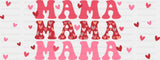 Mama Pink Hearts - Mom Cup Wrap UV Sticker Permanent UV DTF Decal