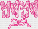 Mama Pink Ribbon Design - Mother’s Day Dtf Transfer
